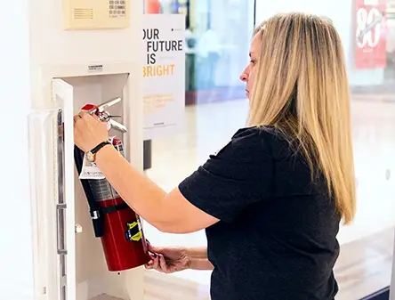 A Group of Fire Extinguishers